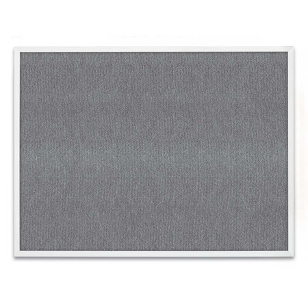 United Visual Products Corkboard, Fabric, 1 Door, Blck, 18" x 24" UV300-BLACK-PEARL